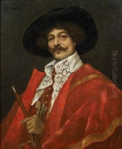 Portrait D'homme En Costume Du, Xviieme Siecle