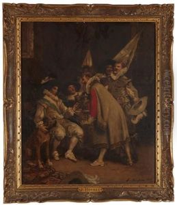 Present A La Compagnie De Mousquetaires by Ferdinand Victor Leon Roybet