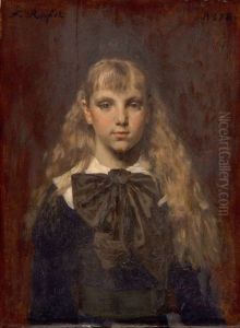 Portrat Eines Blonden Madchens