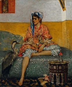 Femme Orientale A La Grue