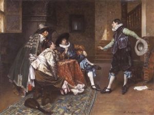 The Troubadors by Ferdinand Victor Leon Roybet