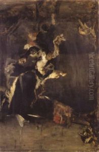 Danseuse Espagnole Et Autres Etudes by Ferdinand Victor Leon Roybet
