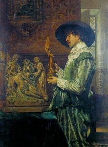 L'amateur D'art by Ferdinand Victor Leon Roybet