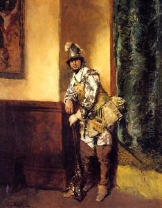 Portrait Of A Standing Cavalier With Musket by Ferdinand Victor Leon Roybet