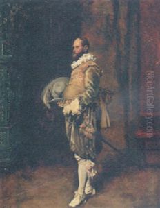 An Infantry Officer by Ferdinand Victor Leon Roybet