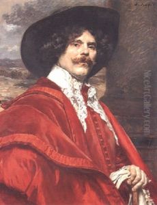 Portrait Of A Cavalier Holding A Pair Of Gloves