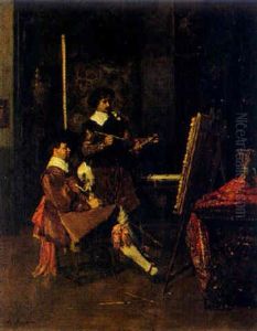 Im Atelier Des Malers by Ferdinand Victor Leon Roybet
