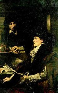Les Savants by Ferdinand Victor Leon Roybet