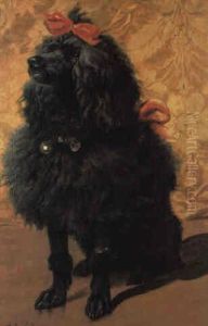 A Poodle by Ferdinand Victor Leon Roybet