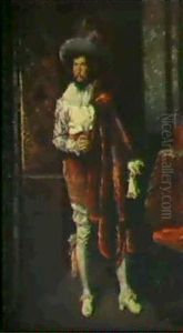 Kavalier In Einem Interieur by Ferdinand Victor Leon Roybet
