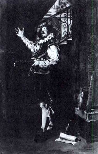 The Court Musician by Ferdinand Victor Leon Roybet