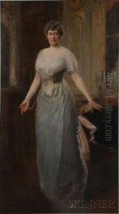 Full-length Portrait Of Mrs. George Howland by Henri-Paul Royer