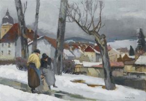 Hiver A Pontarlier by Andre Roz