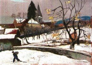 Village De Mouthier Hautepierre by Andre Roz