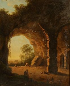 A Ruined Arcaded Grotto A Ruined Arcaded Grotto