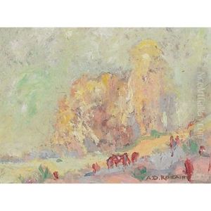 Landscape With Figures by Arthur Dominique Rozaire