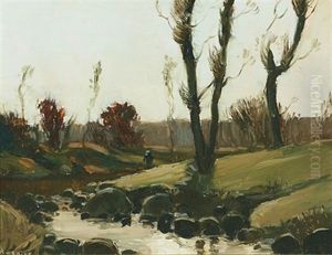 Figure By The Riverside by Arthur Dominique Rozaire