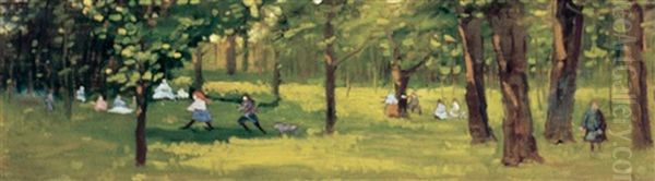 Children Playing In A Park - view 1