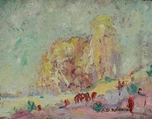 Landscape With Figures by Arthur Dominique Rozaire