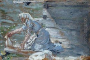 Laundress by Janis Rozentals