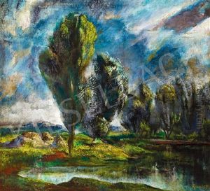 Lights By The Lake by Laszlo Rozgonyi