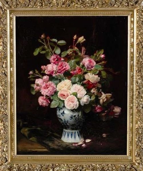Bouquet De Fleurs Sur Un Entablement - view 1