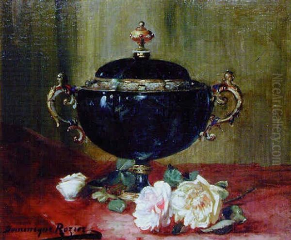 Drageoir Et Jete De Roses Sur Un Entablement - view 1