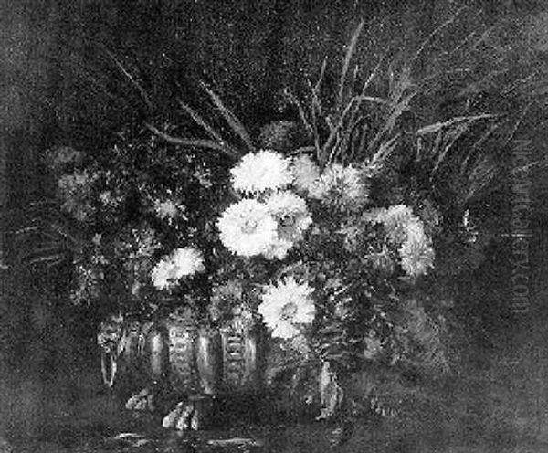 Bouquet De Fleurs Dans Une Vasque - view 1