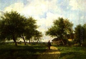 Muletiere Dans Un Paysage