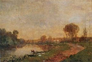 Lavandieres Au Bord De L'eau