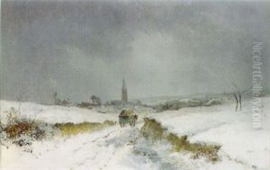 Sur Le Chemin Par Temps De Neige Sur Le Chemin Par Temps De Neige