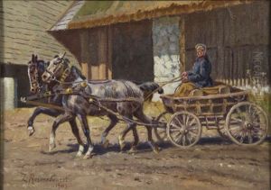 Cartload With Horses Cartload With Horses