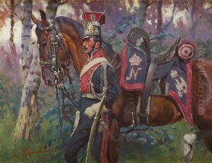 Uhlan With Horse
