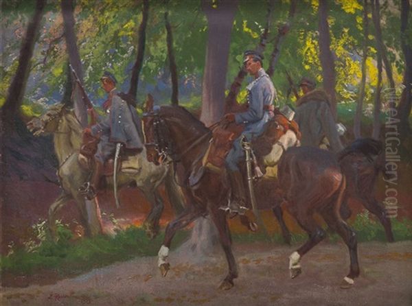 Ulhans On Horses - view 1