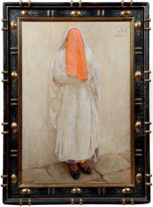 Jeune Femme Au Visage Voile