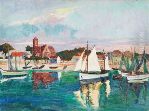 Boats On The French Riviera by Jan Rubczak
