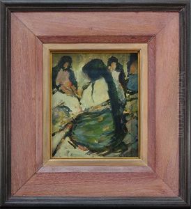 Women At The Market by Jan Rubczak