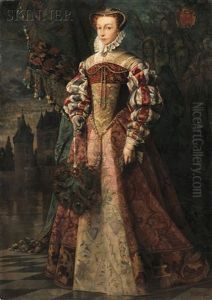 Woman In 16th Century Costume by Franz Leo Ruben