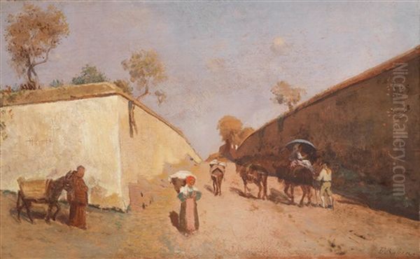 Italienische Dorfstrasse - view 1