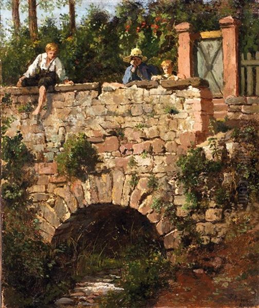 Kinder Auf Der Brucke - view 1