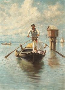 In Der Lagune Von Venedig by Franz Leo Ruben