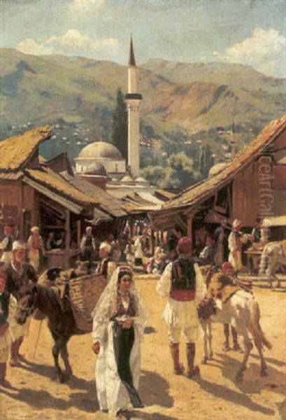 Bazar In Einem Bosnischen Dorf - view 1