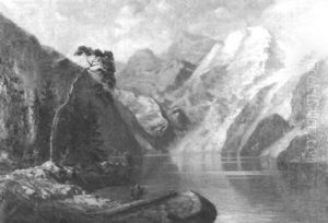 Gebirgslandschaft Mit See Bei Der Engstlenalp Gebirgslandschaft Mit See Bei Der Engstlenalp