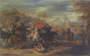 Choc De Cavalerie by Arnold Frans (Francesco) Rubens