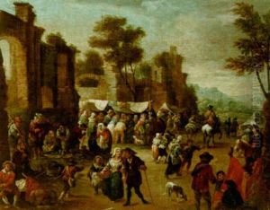 A Village Kermesse by Arnold Frans (Francesco) Rubens
