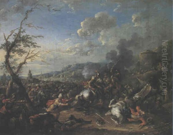 Gefechtsszene Aus Den Turkenkriegen - view 1