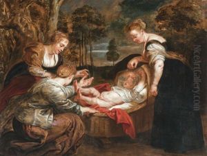 Moses Saved From The Water by (studio of) Rubens, Peter Paul