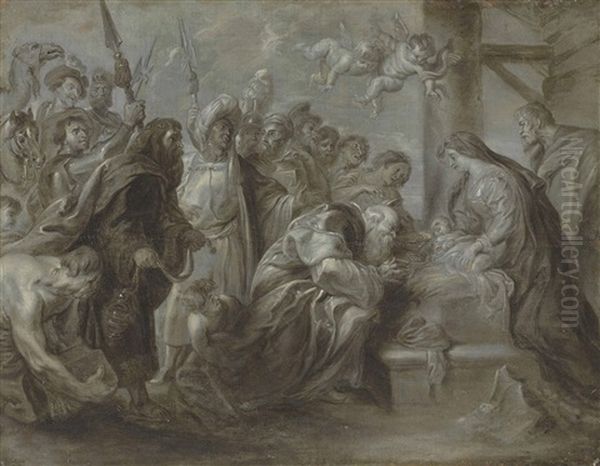The Adoration Of The Magi - En Grisaille - view 1