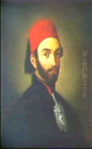 Portrait De Sultan Abdul-medjid Khan, Peint D'apres Nature  A Constantinople