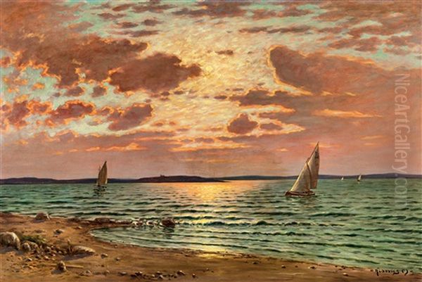 View Of The Lake Balaton With Abbey - view 1